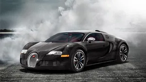 Cool Sports Car Black Veyron Wallpaper