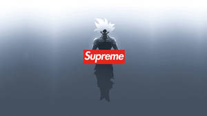 Cool Supreme Goku White Wallpaper