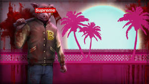 Cool Supreme Pig Axe Killer Wallpaper