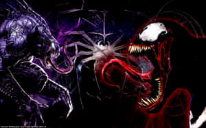 Cool Venom Vs Carnage Dark Wallpaper