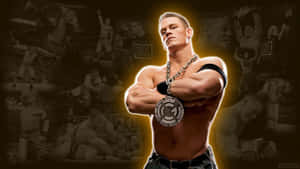 Cool Wwe Cena With Crossed Arms Wallpaper