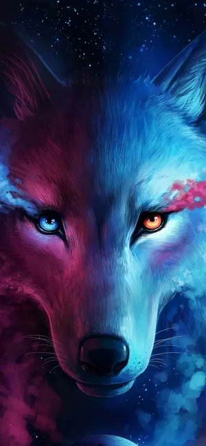 Coolest Wolf Art Wallpaper