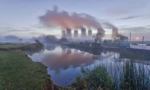 Cooling_ Towers_at_ Dawn Wallpaper