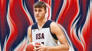 Cooper Flagg Basketball Prospect Wallpaper