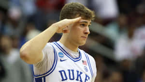 Cooper Flagg Duke Basketball Salute Wallpaper