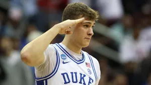 Cooper Flagg Duke Basketball Salute Wallpaper