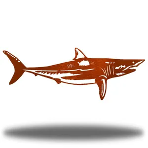Copper Shark Illustration Wallpaper