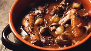 Coq Au Vin French Chicken Stew Wallpaper