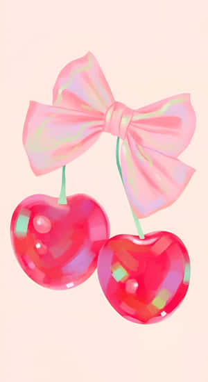 Coquette Cherry Art Wallpaper