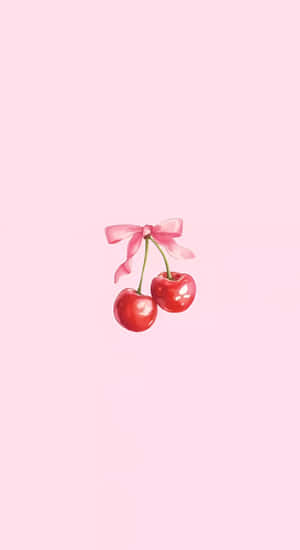 Coquette Cherry Art Wallpaper