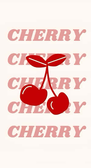 Coquette Cherry Design Wallpaper