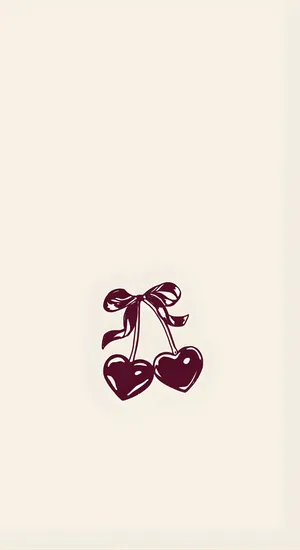 Coquette Cherry Icon Wallpaper