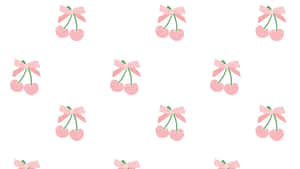 Coquette Cherry Pattern Wallpaper