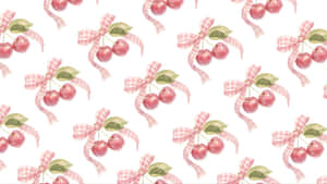 Coquette Cherry Pattern Wallpaper
