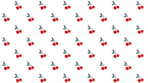 Coquette Cherry Pattern Wallpaper