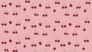 Coquette Cherry Pattern Wallpaper