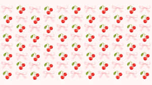 Coquette Cherry Pattern Wallpaper