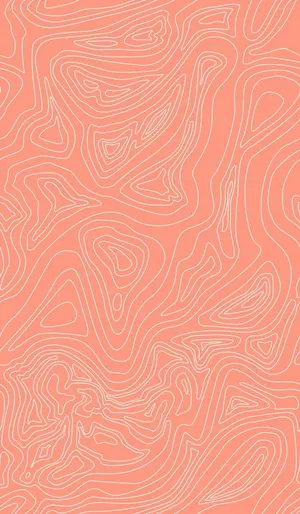 Coral Contours Aesthetic Background Wallpaper