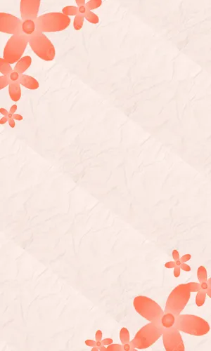 Coral Floral Pattern Background Wallpaper