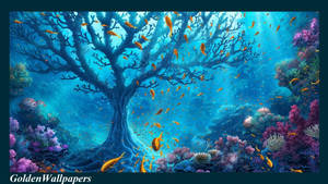 Coral In Underwater World Wallpaper