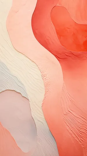 Coral_ Waves_ Abstract_ Art.jpg Wallpaper