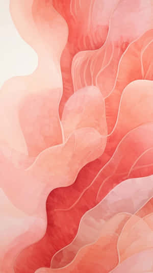 Coral Waves Artwork Wallpaper