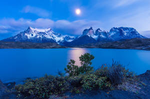 Cordillera Del Paine, Chile At Night Wallpaper