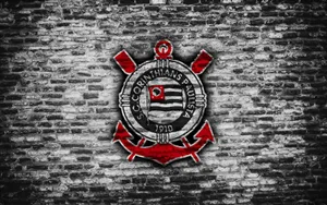 Corinthians Logoon Brick Wall Wallpaper