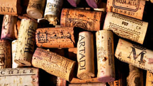 Cork Wine Corks Collection Wallpaper