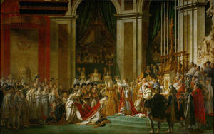 Coronation_ Ceremony_ Oil_ Painting Wallpaper