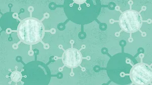 Coronavirus Dna Cartoon Art Wallpaper