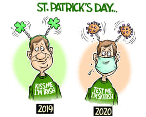 Coronavirus Funny St. Patrick's Day Wallpaper