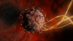 Coronavirus With Dna Wallpaper