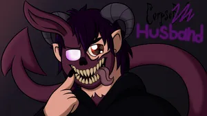 Corpse Husband Chibi Art Wallpaper