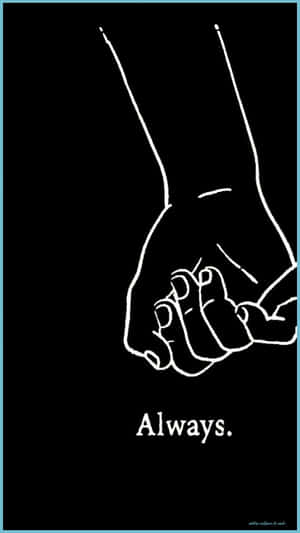 Corresponding Couple Hand Promise Wallpaper