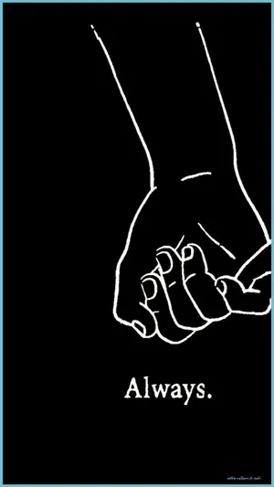 Corresponding Couple Hand Promise Wallpaper