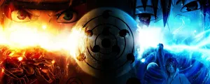 Corresponding Powers Of Naruto And Sasuke Wallpaper