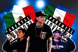 Corridos Tumbados Artists Mexican Flag Background Wallpaper