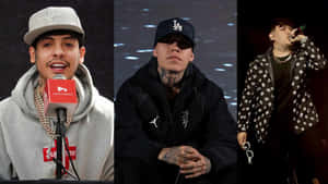 Corridos Tumbados Artists Triptych Wallpaper