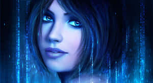 Cortana, The Ai Companion In The World Of Halo Wallpaper