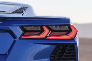 Corvette C8 Rear Lights Design Wallpaper