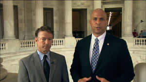 Cory Booker With Fellow Senator Wallpaper