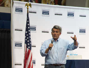Cory Gardner Speaking At A Public Event Wallpaper