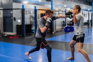 Cory Sandhagen Sparring With Mentor Wallpaper