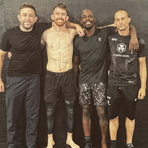 Cory Sandhagen With Friends And Mentors Wallpaper