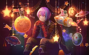 Cosmic Adventure Dreamscape Wallpaper