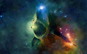 Cosmic Anglerfish Artwork Wallpaper