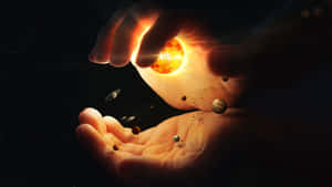 Cosmic_ Creation_ Hands Wallpaper