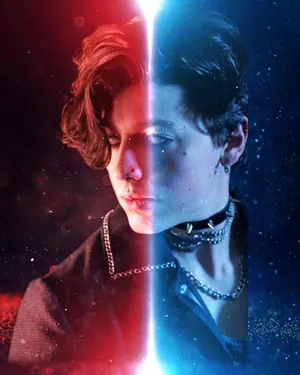 Cosmic Divide Portrait Wallpaper