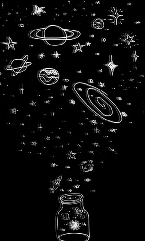 Cosmic_ Doodles_in_a_ Jar Wallpaper